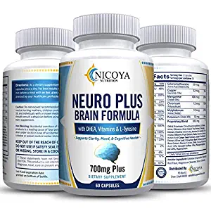 Nicoya Nutrition - Neuro Plus Brain Boosting & Focus Vitamin Supplement - Improve Memory, Focus & Mental Clarity