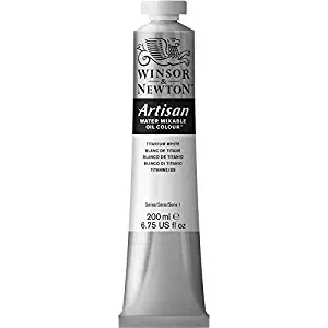 Winsor & Newton, Titanium White Artisan Water Mixable Oil Colour Paint, 200ml Tube, 200-ml