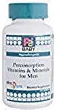 Kirkman P2i Baby Preconception Vitamins & Minerals Formulation for Men || 120 Vegetarian Capsules || Capsules are Plant Based || Hypoallergenic || Gluten Free || Casein Free