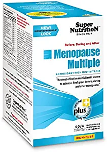 SuperNutrition, Women's Menopause Multi-Vitamin, High Potency, Iron-Free, 8/Day Tablets, 30 Day Supply