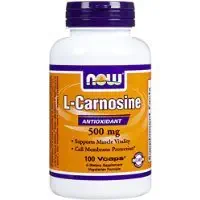 NOW Foods L-carnosine 500mg, 100 Vegetarian Capsules