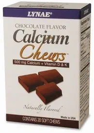 Lynae Calcium Chews 500 mg+Vitamin D-K 20 softchews.