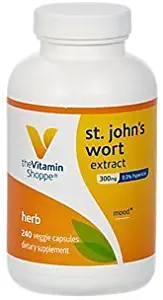 the Vitamin Shoppe St. John's Wort Extract 300 MG Vegetarian Capsules by Vitamin Shoppe