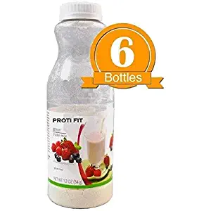 6 Bottle Pack - Proti Max - Berry Shake - 100 Calorie / 17 Grams of Protein Packed with Vitamins and Minerals- Hunger Reduction - Works for Any Diet and Weight Loss Program