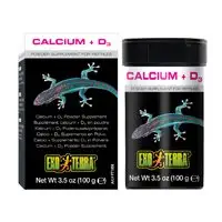 Exo Terra Reptile Calcium + D3 Powder Supplement 1.4-oz canister