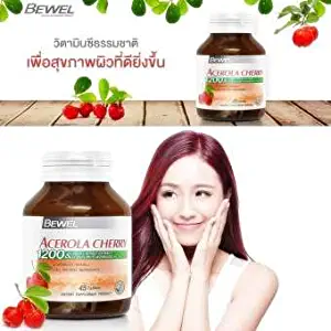 Acerola Cherry 1200 mg Berry Mix Extract Plus Natural Vitamin C,Skin Anti-aging 30 Tablets