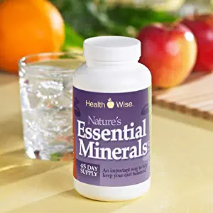 Healthwise Natures Essential Minerals - 45 Day Supply - Dietary Supplement - 180 Capsules - 90 Servings per Container