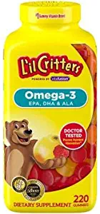 L'il Critters Omega-3 Gummy Fish for Children - 180 ct. x2 AS
