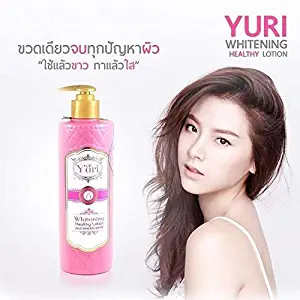 Yuri (ยูริ') Whitening Healthy Lotion Plus Mineral Water Glutathione, Vitamin C, E, F, Arbutin Nourish skin, protect wrinkles with HYALURONIC ACID 400 ml.