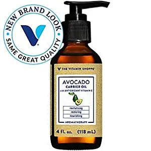 Avocado Carrier Oil with Antioxidant Vitamin E Revitalizing, Restoring Nourishing Aromatherapy (4 Fluid Ounces)