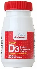 Walgreens Vitamin D3 1000 IU, Softgels 200 ea