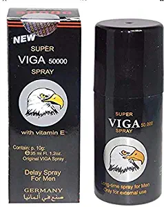 Super Viga Spray 50000 with Vitamin E (And) The Puisher Pill (Super Combo)- Get Hard Stay Hard Plus Love Potion Pen