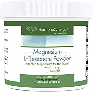 Magnesium L-Threonate Powder w/Magtein for Brain Health* - UNFLAVORED, NO SWEETENERS OR Added Ingredients - 60 Servings