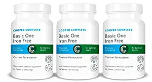 Cooper Complete - Basic One Multivitamin Iron Free - Daily Multivitamin and Mineral Supplement - 180 Day Supply
