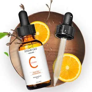 Vitamin C Serum 20% Vit C with Hyaluronic Acid and Vitamin E - Anti Wrinkle Anti Aging Facial Serum for Face Natural & Organic(30ML)