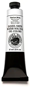 DANIEL SMITH 284390002 Water Soluble Oils Paint Tube, 37 ml, Titanium White