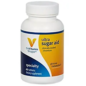 The Vitamin Shoppe Ultra Sugar Aid with Chromax Plus Biotin, Clinically Studied Chromium, Supports Glucose Metabolism (60 Tablets)