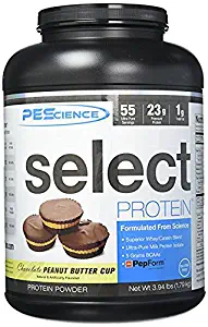 PEScience Select Protein Powder, Chocolate Peanut Butter Cup, 55 Serving, Whey and Casein Blend