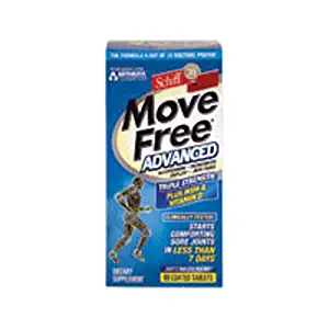 Move Free Advanced Plus MSM and Vitamin D3, 80 tablets - Joint Health Supplement with Glucosamine and Chondroitin