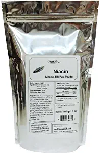NuSci Niacin Vitamin B3 Pure Powder (500 Grams (1.1 lb))