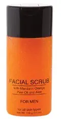 Jolie Facial Scrub W/Mandarin Orange Peel Oil & Aloe - For Men 3.5 oz.