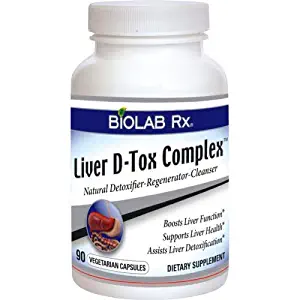 Liver Cleanse Detox & Repair Supplement - Liver D-Tox Complex- Healthy & 100% Natural Herbal Blend with Milk Thistle, Artichoke, Dandelion, and More. Supports Healthy Liver Function, Prevents Cell D