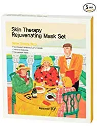 [ANSWER NINETEEN+] Skin Therapy Rejuvenating Mask Set – Bio Cellulose Sheet, GOLD Ginseng Berry Extract 2,000ppm, Protect Your Skin From Wrinkles and Visible Signs of Aging, 25g / 0.88 fl. Oz