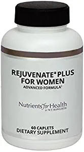 Menopause Supplements Multivitamin - Hot Flashes Relief - Black Cohosh Supplement - Rejuvenate Plus for Women- 60 caplets - Nutrients for Health by WT Rawleigh