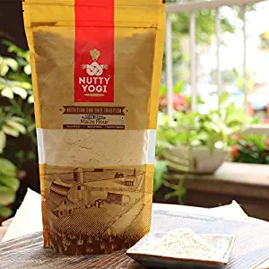 Nutty Yogi Organic Maize Flour, Certified Organic, Rich in Nutrients & Minerals, Energy Booster, No Artificial Colors and Flavors - 1 kilogram
