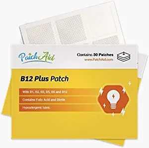 B12 Energy Plus Topical Patch by PatchAid (3-Month Supply)