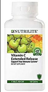 NUTRILITE Vitamin C Extended Release 180 Tablets exp 2021 Fast Free Ship K80345.