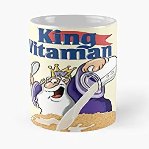 King Of Vitamins Classic Mug - The Funny Coffee Mugs For Halloween, Holiday, Christmas Party Decoration 11 Ounce White-hiholden.