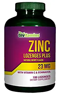 Zinc Lozenges Plus by TNVitamins - 100 Lozenges