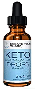 Create Your Shape Keto Diet Drops - Fast Advanced Thermogenic & Ketogenic Fat Burner - Ketosis Diet Appetite Suppressant & Metabolism Booster - Fat Burner – Amino Acids –Lose Belly Fat - Made in USA