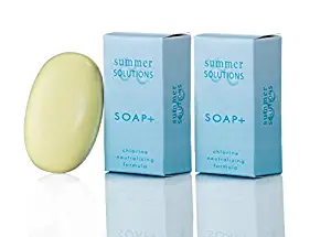 Summer Solutions - Chlorine Neutralizing and Odor Removing Soap Bar - 3.5 oz (2 Pack)