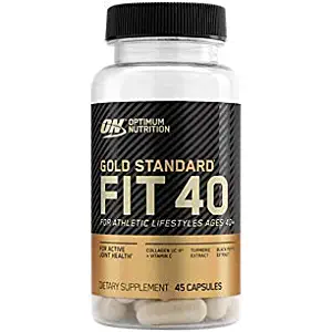 Gold Standard Fit 40 Collagen, Vitamin C and Turmeric Supports Active Joint Health (45 Capsules)