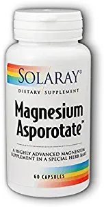 Solaray Magnesium Asporotate Supplement, 200 mg, 60 Count