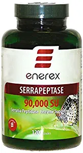 Serrapeptase by Enerex - 90,000U 120 Caps