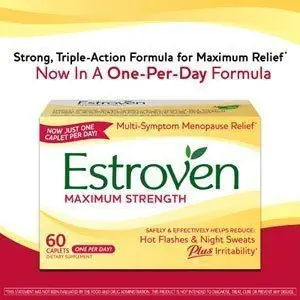 Estroven Maximum Strength One Per Day, 60 Caplets (Pack of 3)