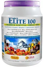 Andrew Lessman Multivitamin - Men's Elite-100 with Maximum Essential Omega-3 500 mg, 60 Packets