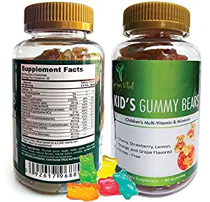 Spring Vital - Kids Gummy Bears - Children's Multivitamin & Minerals - 90 Gummies