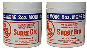 Bronner Brothers Double Strength Super Gro With Vitamin E 6 Ounce (Pack of 2)
