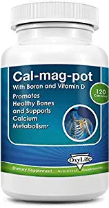 Cal-MAG-Pot with Vitamin D3, Boron, Zinc, Trace Minerals, Non GMO (120 caps)