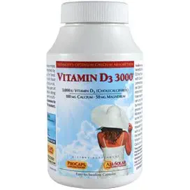 Andrew Lessman Vitamin D3 3000 IU 180 Capsules – High Potency, Essential for Calcium Absorption, Supports Bone Health, Healthy Muscle Function, Immune System and More. Small Easy to Swallow Capsules