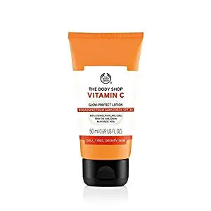 The Body Shop Vitamin C Glow Protect Lotion SPF 30, 1.69 Fluid Ounce