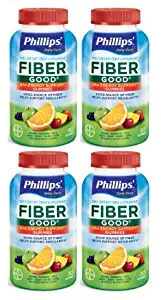 Phillips' Fiber Good Daily Supplement + Energy Support Gummies, 80 Count