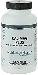 Calcium Supplement with Magnesium – Cal-Mag Plus: 60 Caplets - Nutrients for Health by WT Rawleigh