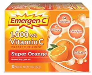 Emergen-C Super Orange, 1000 mg of Vitamin C, 0.32 Ounce, 30-Count by Emergen-C