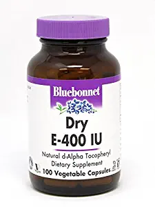 BlueBonnet Dry E-400 IU Vegetable Capsules, 100 Count