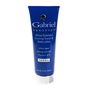 Gabriel ORGANICS,White Seaweed Healing Hand & Body Lotion - 8 oz ,With Vitamin C and E, Vegan,